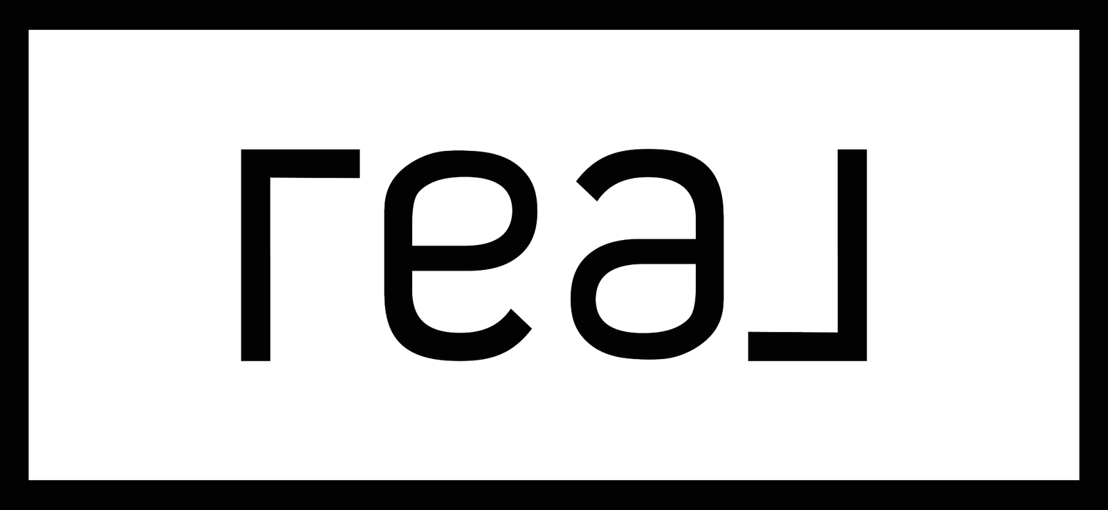 Real Logo Outline Black